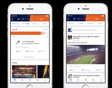 Facebook lanzó un espacio para eventos deportivos