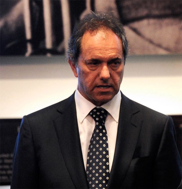 Scioli, bien definido: Con el modelo se está o no se está