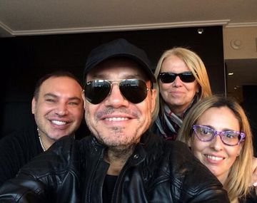 Las selfies de Tinelli en las grabaciones de la gran apertura de ShowMatch
