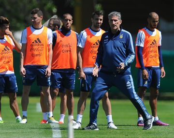 La Selección entrenó este domingo en el predio de Ezeiza.