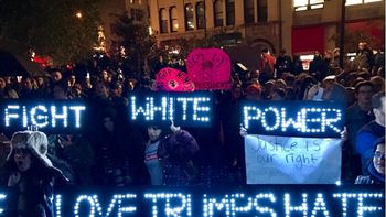 Protestas en Union Square en Nueva York contra el presidente electo Donald Trump. Crédito @Nigrotime Protestas en Union Square en Nueva York contra el presidente electo Donald Trump. Crédito @Nigrotime