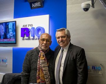 Oscar González Oro y Alberto Fernández en Radio 10