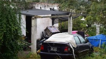 Incendio en Salsipuedes en el que falleció la nena de 3 años. Foto: La voz Incendio en Salsipuedes en el que falleció la nena de 3 años. Foto: La voz
