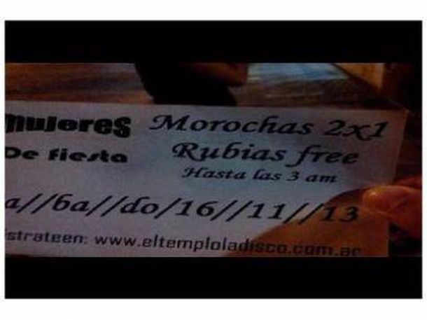 Discriminación en un boliche: las rubias no pagaban, las morochas, sí