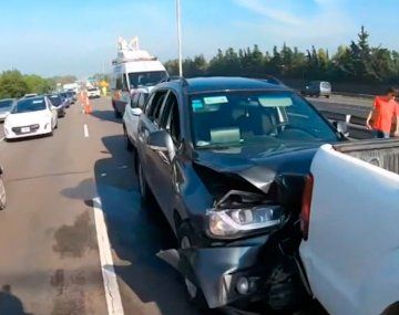 Demoras por choque entre 4 autos en Panamericana