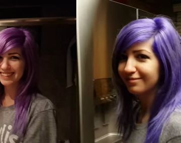 ¡Magia! El pelo de esta chica cambia de color
