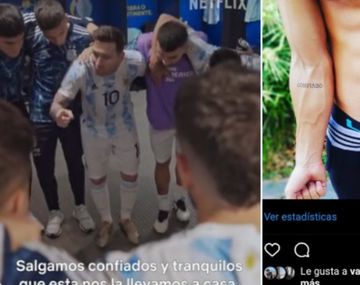 Se tatuó cinco años atrás las palabras que dijo Messi con una particularidad en la fecha: ¿será una señal?