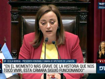 Cecilia Moreau fue elegida como presidenta de Diputados