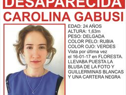 Hallan sana y salva a Carolina Gabusi