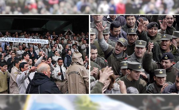 Prefectos y gendarmes se reúnen en el edificio Centinela