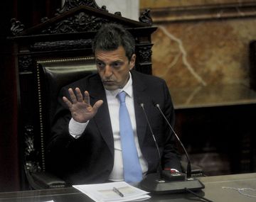 Sergio Massa preside la sesión en Diputados