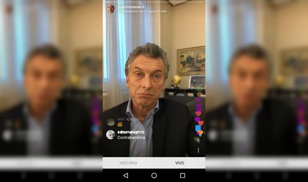 El Presidente hizo un Instagram live y respondió qué opina de que le digan Macri gato