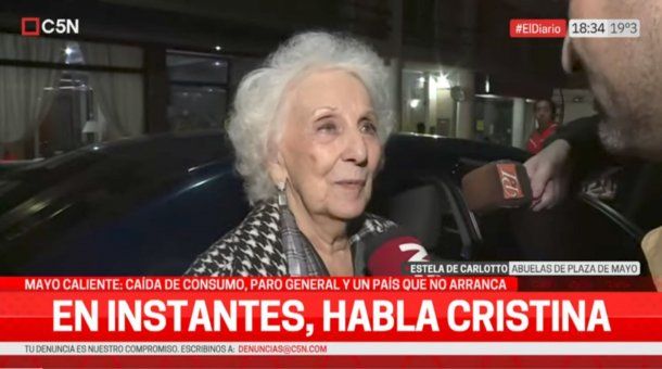 Estela de Carlotto apuntó contra Javier Milei: Es una forma de pensar contraria a la realidad