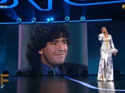 El emotivo homenaje a Diego Maradona en los Martín Fierro
