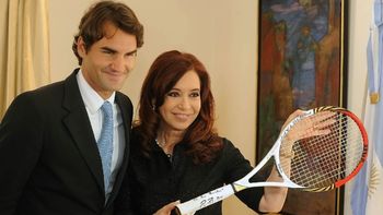 roger federer visito a cristina fernandez en la residencia de olivos