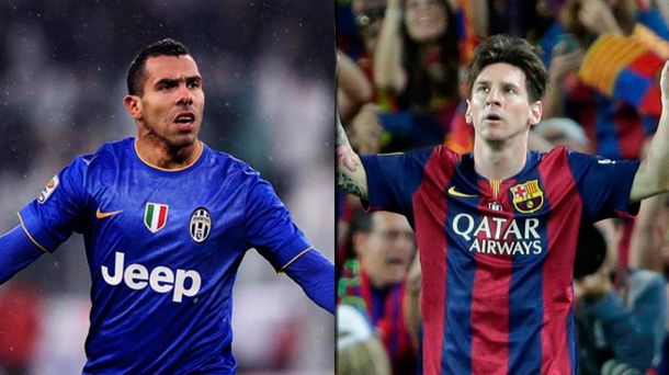 Otra vez enfrentados: Messi y Tevez, candidatos al mejor gol del 2015