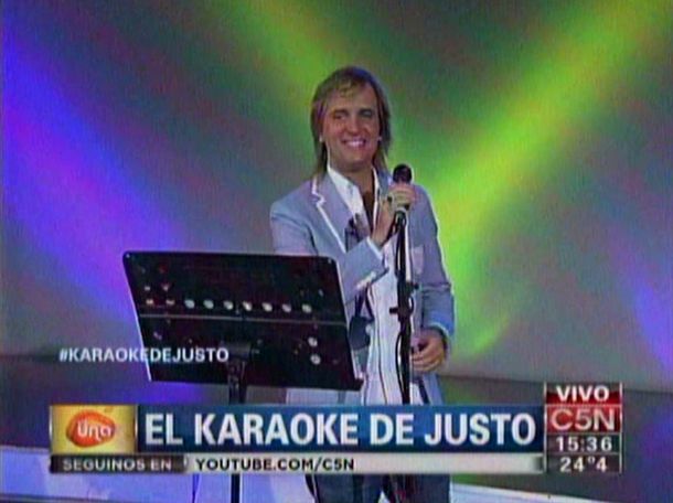 El karaoke de Justo Lamas, recargado por C5N