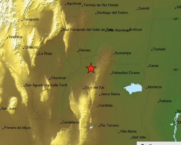 Terremoto de casi seis grados sacudió a la provincia de Córdoba