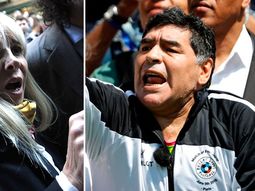 Claudia Villafañe y Diego Maradona. Claudia Villafañe y Diego Maradona.