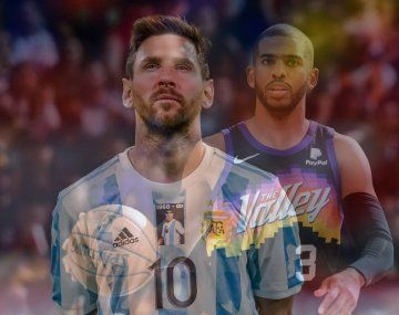 Messi y Chris Paul