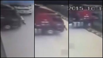 insolito: intento frenar un camion con su fuerza insolito: intento frenar un camion con su fuerza