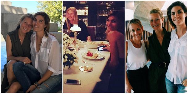 Gwyneth Paltrow, junto a la modelo Delfina Blaquier y Jimena Monteverde en Buenos Aires