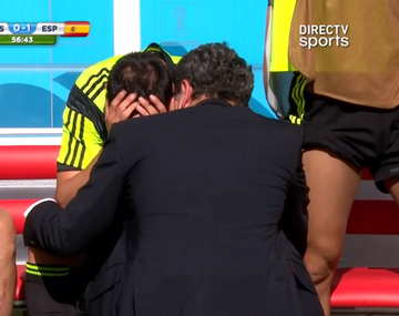 El delantero David Villa lloró desconsoladamente al salir del campo: mirá el video