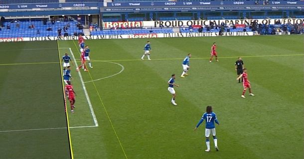 Insólito gol anulado al Liverpool en el clásico ante el Everton