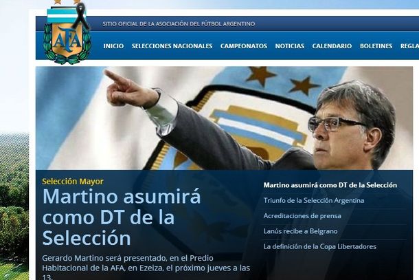 Oficial: la AFA presentará a Gerardo Martino como DT este jueves