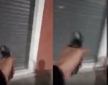 Un hincha se filmó baleando la sede del club Los Andes