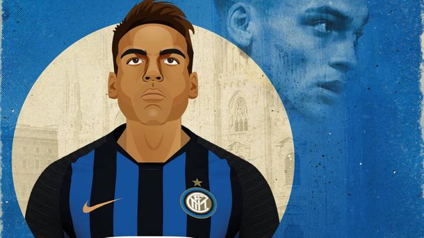 El Inter le dio una particular bienvenida a Lautaro Martínez
