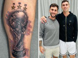 El impresionante tatuaje de la Copa del Mundo que se hizo Dibu Martínez