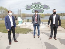 Cumbre entre Omar Gutiérrez, Sergio Affronti y Dario Martínez