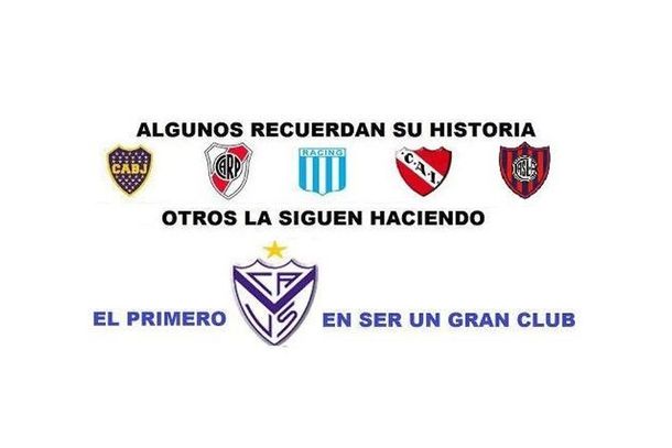 Los hinchas de Vélez celebraron con afiches para todos