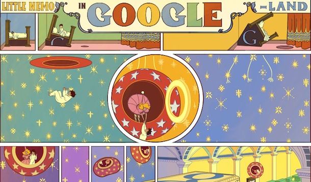 Google y un elaborado doodle para homenajear a un dibujante