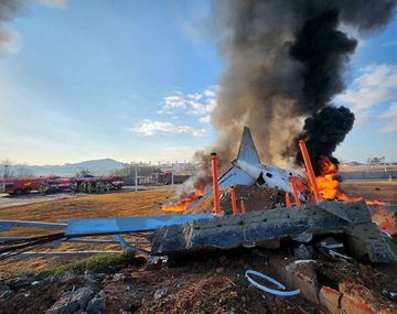 Tragedia en Corea del Sur: un nuevo video reveló el problema técnico que sufrió el avión antes de estrellarse