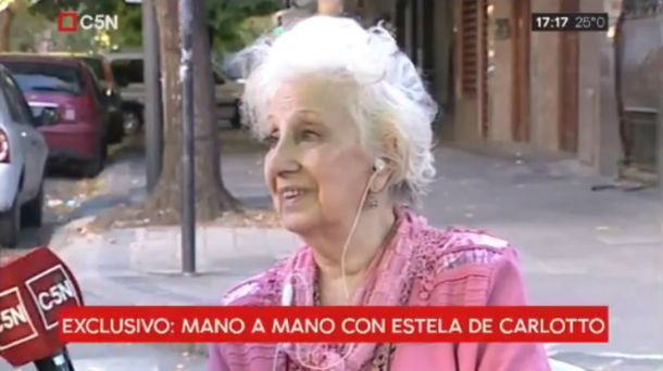 Estela de Carlotto: Están tratando de minimizar y de que olvidemos a toda costa
