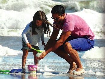 Las vacaciones de Joaquín Furriel con su hija
