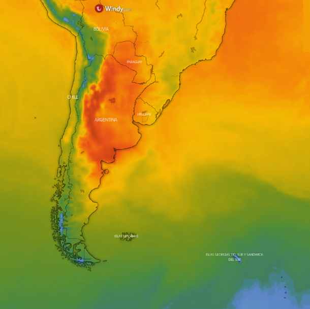 Ola de calor dónde hace más calor en Argentina