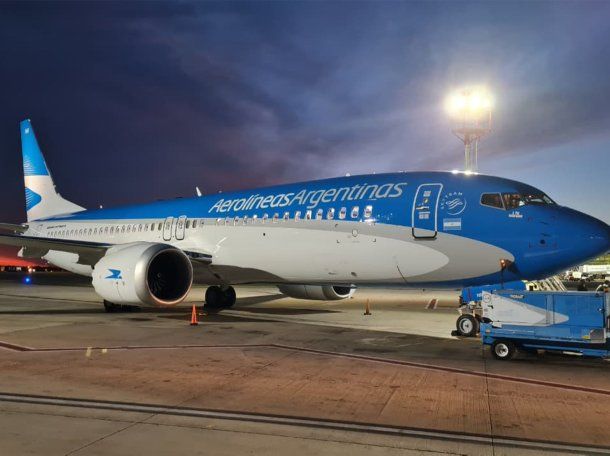 Aerolíneas Argentinas anunció el arribo al país de un nuevo avión para su flota