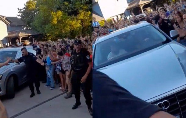 Así fue el multitudinario recibimiento a Lionel Messi en Rosario