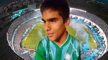 Leandro, un niño ciego hincha de Racing, que sueña con conocer el Cilindro Leandro, un niño ciego hincha de Racing, que sueña con conocer el Cilindro