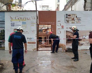 Se derrumbó una obra de construcción en Caballito y murieron dos personas