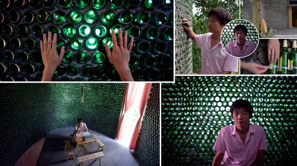 Construyen una oficina con 8500 botellas de cerveza