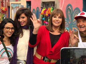 Susana comenzó a grabar la apertura.