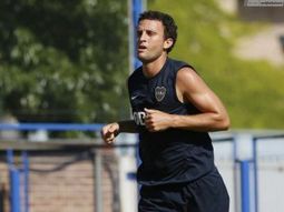 con barbijo, ledesma volvio a entrenarse en boca con barbijo, ledesma volvio a entrenarse en boca