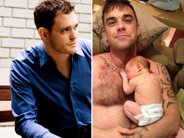 Michael Bublé recibió útiles consejos paternales de Robbie Williams