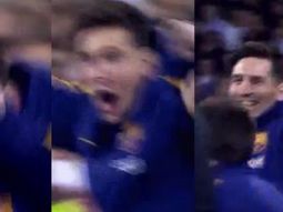 mira la reaccion de lionel messi tras el gol de neymar al real madrid mira la reaccion de lionel messi tras el gol de neymar al real madrid