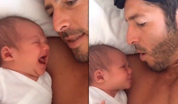 La solución mágica de un papá para tranquilizar a su hijo