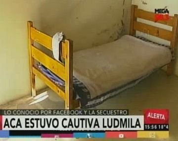 VIDEO: en esta pensión estuvo cautiva Ludmila